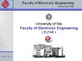 University of Nis Faculty of Electronic Engineering PowerPoint PPT Presentation