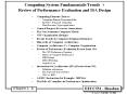 Computing System Fundamentals/Trends   Review of Performance Evaluation and ISA Design PowerPoint PPT Presentation
