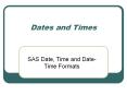 Dates and Times PowerPoint PPT Presentation