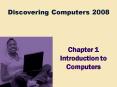 Chapter 1 Introduction to Computers PowerPoint PPT Presentation