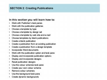 Publisher 2003 Foundation