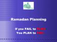 Ramadan Planning PowerPoint PPT Presentation