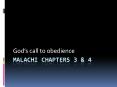 Malachi chapters 3 PowerPoint PPT Presentation
