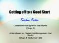 Getting off to a Good Start PowerPoint PPT Presentation