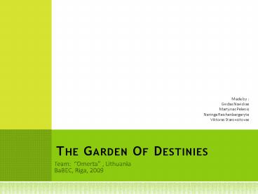 Team: Omerta , Lithuania