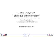 Turkey why FDI