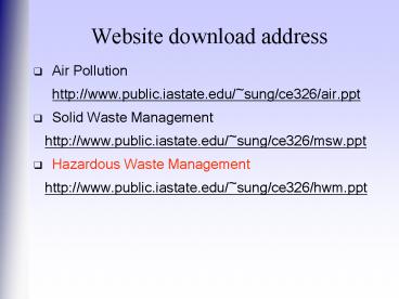 Website download address
