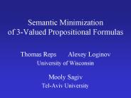 Semantic Minimization of 3-Valued Propositional Formulas