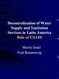 Decentralization of Water Supply and Sanitation Services in Latin America Role of USAID PowerPoint PPT Presentation