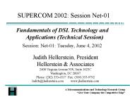 SUPERCOM 2002: Session Net-01