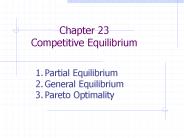 Chapter 23 Competitive Equilibrium
