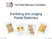 Exhibiting and Judging Postal Stationery