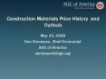 Construction Materials Price History and Outlook PowerPoint PPT Presentation