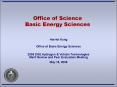 Office of Science Basic Energy Sciences PowerPoint PPT Presentation