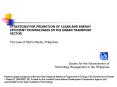STRATEGIES FOR PROMOTION OF CLEAN AND ENERGY EFFICIENT TECHNOLOGIES IN THE URBAN TRANSPORT SECTOR