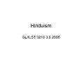 Hinduism PowerPoint PPT Presentation