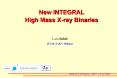 New INTEGRAL High Mass Xray Binaries PowerPoint PPT Presentation