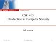 CSC 405 Introduction to Computer Security PowerPoint PPT Presentation
