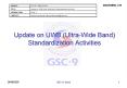 Update on UWB UltraWide Band Standardization Activities PowerPoint PPT Presentation