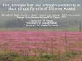 Fire, nitrogen loss, and nitrogen availability in black spruce forests of Interior Alaska PowerPoint PPT Presentation