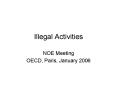 Illegal Activities PowerPoint PPT Presentation