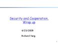 Security and Cooperation, Wrap up PowerPoint PPT Presentation