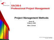 XAC086 Professional Project Management