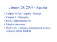 January 28, 2009 Agenda PowerPoint PPT Presentation