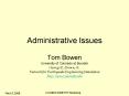 Administrative Issues PowerPoint PPT Presentation