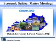Economic Subject Matter Meetings PowerPoint PPT Presentation