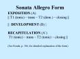Sonata Allegro Form PowerPoint PPT Presentation