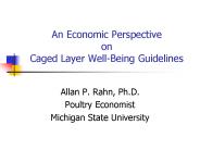An Economic Perspective on Caged Layer WellBeing Guidelines