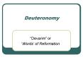Deuteronomy PowerPoint PPT Presentation