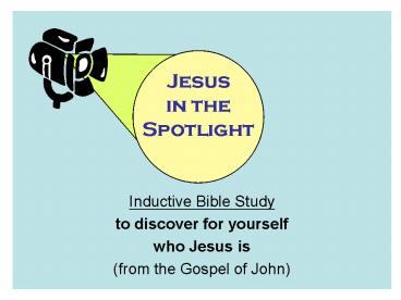 Inductive Bible Study