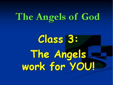 The Angels of God
