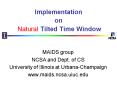 Implementation on Natural Tilted Time Window PowerPoint PPT Presentation