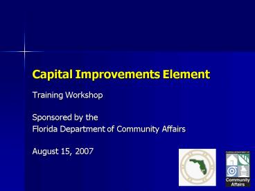 Capital Improvements Element