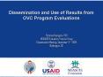 Dissemination and Use of Results from OVC Program Evaluations PowerPoint PPT Presentation