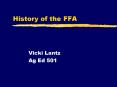 History of the FFA PowerPoint PPT Presentation