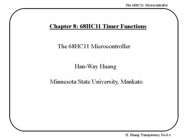 chapter one transparency