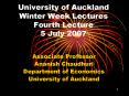 University of Auckland Winter Week Lectures Fourth Lecture 5 July 2007 PowerPoint PPT Presentation