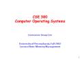 CSE 380 Computer Operating Systems PowerPoint PPT Presentation