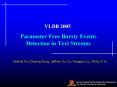 Parameter Free Bursty Events Detection in Text Streams PowerPoint PPT Presentation