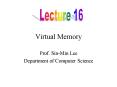 Virtual Memory PowerPoint PPT Presentation