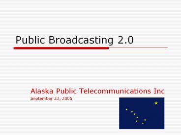 Public Broadcasting 2.0