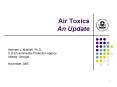 Air Toxics An Update PowerPoint PPT Presentation