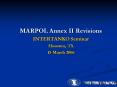 MARPOL Annex II Revisions PowerPoint PPT Presentation