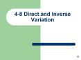 48 Direct and Inverse Variation PowerPoint PPT Presentation