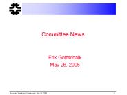 Committee News