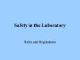 Safety in the Laboratory PowerPoint PPT Presentation